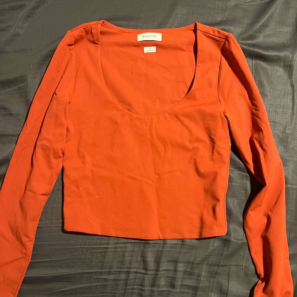 Aritzia Babaton Contour Cropped Long sleeve